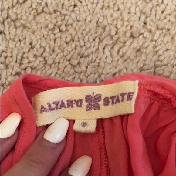 Coral spaghetti strap dress - Picture 3 of 3